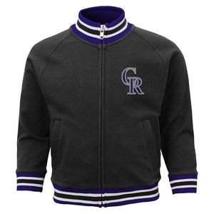 MLB Colorado Rockies Letterman Jacket - Boys Small